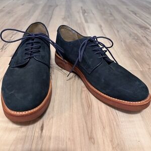 Brooks Brothers Classic Bucks in navy Suede Leather Size 10